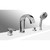 Смесители - Смеситель на борт ванны Artistica (4 эл.) (AquaDesing) для (Vayer Opal 180x120)