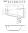 Акриловая ванна Vayer Boomerang 150x90