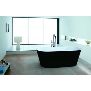 Акриловая ванна NT Bathroom Tanarum 170x80 черная 