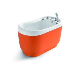Акриловая ванна SSWW M608A5 120x70 оранжевая