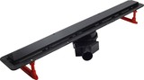 Душевой лоток Pestan Confluo Frameless Line 550 черный матовый с решеткой