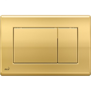 Кнопка управления для скрытых систем инсталляции AlcaPlast M275, пластик, золотой