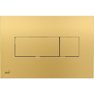 Кнопка управления для скрытых систем инсталляции AlcaPlast M375, пластик, золотой