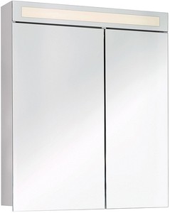 Зеркальный шкаф Dreja.Eco Uni 60 белый с подсветкой