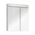 Зеркальный шкаф Dreja.Eco Uni 70 белый с подсветкой