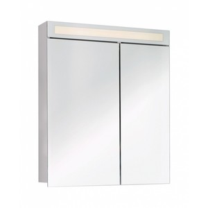 Зеркальный шкаф Dreja.Eco Uni 70 белый с подсветкой