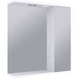 Зеркало со шкафчиком Emmy Джерси 65x70 с подсветкой белый