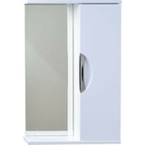 Зеркало со шкафчиком Emmy Милли 60x70 универсальное белый