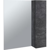 Зеркало со шкафчиком Emmy Стоун 60x70 Темный бетон