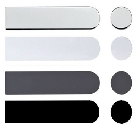 Панели смыва механические - Панель смыва OLI i-PLATE № 4, для унитаза, пластик, хром глянцевый, с набором сменных клавиш Elegance (черный, антрацитовый, матовый хром, белый) для (OLI 80 (0580/0419/0080)мм)