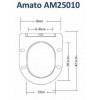 Унитаз подвесной Taliente Amato AM25010+Smcromo безободковый с функцией биде