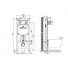 Комплект инсталляции OLI 80 (0500/1150/0120)мм, для унитаза + Панель слива SALINA, хром глянец, OLI