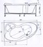 Акриловая ванна BellSan Индиго 160x100 бронза (под заказ)